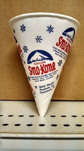 Case of 200 gold medal sno kone (sno-cone) cups 6 oz. for sale
