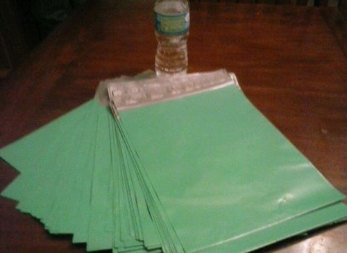 50 Green 9 x 12 Poly Mailers fits CD DVD...Lot of Fifty