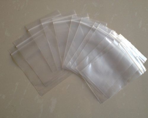 100pc 9cmx13cm 3.54&#034;X5.1&#034; Ziplock Plastic Poly Resealable Reclosable Bag 2.4Mil