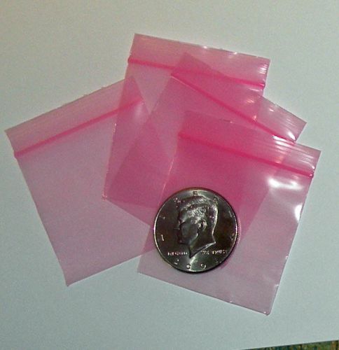 200 Pink Baggies 2020 Mini Ziplock Bags 2 x 2&#034;
