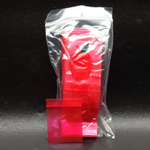 100 Ziplock Bags Red Apple 1 1/4 x 1 1/4 Jewelry Bag 125152