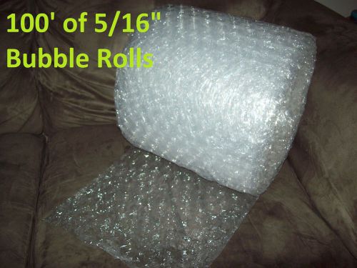 100 Feet Bubble Wrap/Roll! 12&#034; Wide! 5/16&#034; MEDIUM Bubbles! Perforated Every 12&#034;