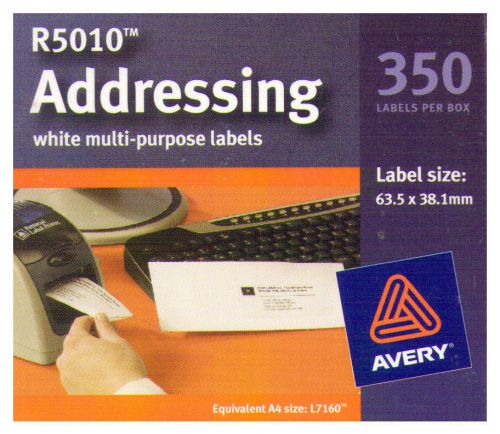 Avery Personal Label Printer Roll Labels - R5010