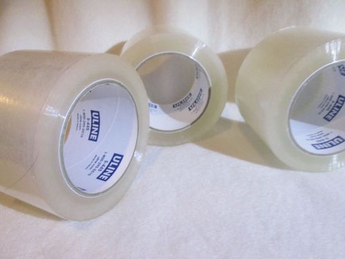 Packing tape  3 &#034;--2 mil thick 110 yard/ roll   uline tape -heavy duty 3 rolls for sale