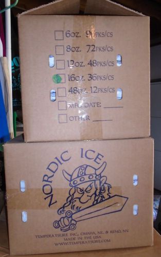 Brand New Nordic Ice Packs 16 oz  36 Qty (Carton)  Long Lasting Freezer Packs