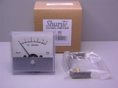 1 shurite 8203z 850 series 0-5dc amps panel meter 2.5&#034; mounting hole for sale