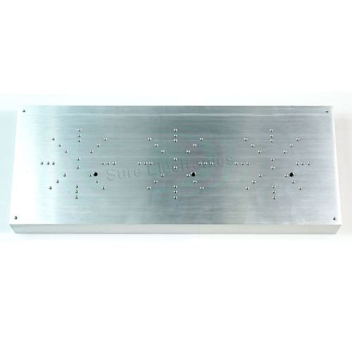 16x6.7inch Aluminum Alloy Heat Sink for 3x20W-100W LED Silver White 50W 100W LED