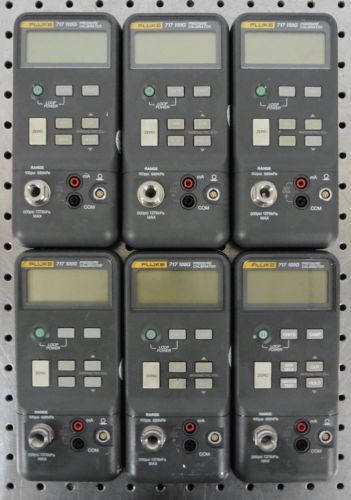 C114024 Lot 6 Fluke 717 100G Pressure Calibrators (100 psi Range)