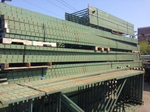 100 x 3&#034; structural pallet rack beams: used and in good condition** for sale