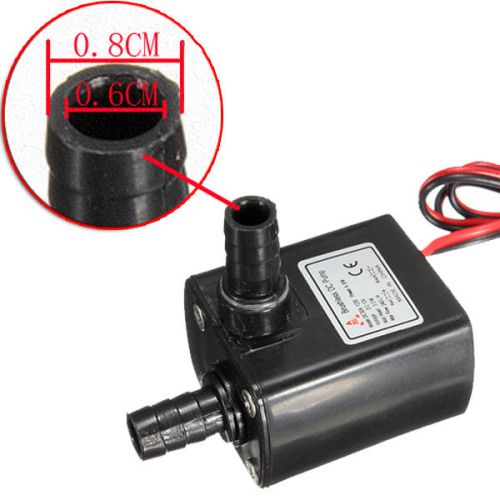 3m dc 12v ultra quiet brushless motor submersible aquarium water pump 240l/h new for sale