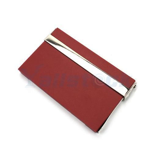 Metal business name credit card case holder dscn7601 red for sale