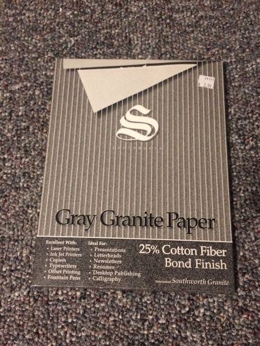 Grey Granite Paper (brand new- 80 sheets)