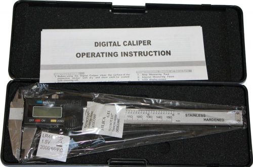 6&#034; inch lcd digital vernier caliper micrometer thousand measurement sae/mm tool for sale