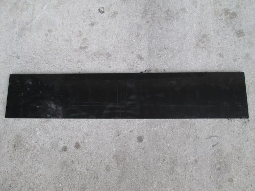 Polypropylene impact copolymer black plastic sheet 1/2&#034; x 7&#034; x 36&#034; n00m-00 uhmw for sale