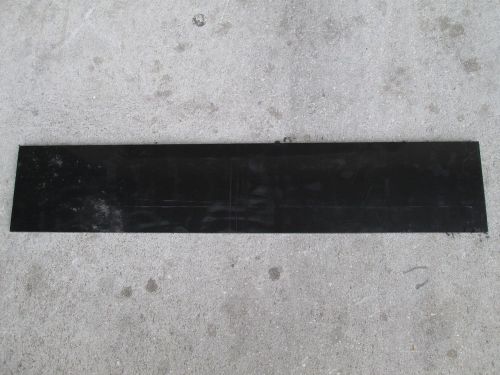 Polypropylene Impact Copolymer Black Plastic Sheet 1/2&#034; x 7&#034; x 36&#034; N00M-00 UHMW