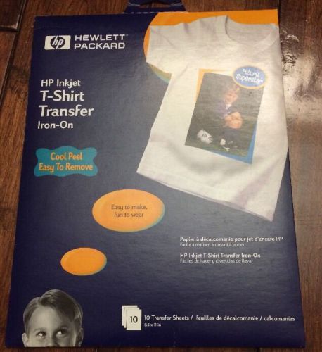 Hewlett Packard T-shirt Transfer Iron-on Transfer Sheets