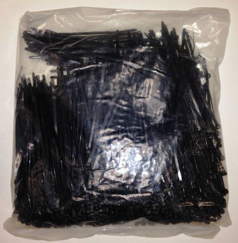 Black Steel Barbed Cable Ties, 7.3&#034;, BAG OF 1000