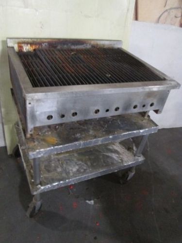 Gas Charbroiler char grill 36&#034; with table / stand - SEND OFFER!