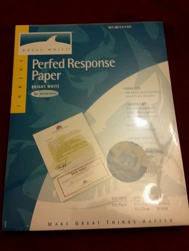 PERFED RESPONSE PAPER BY GREAT WHITE Bright White 200 sheets letter
