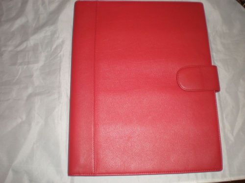 Levenger Red Leather Softolio Notebook. New in Box