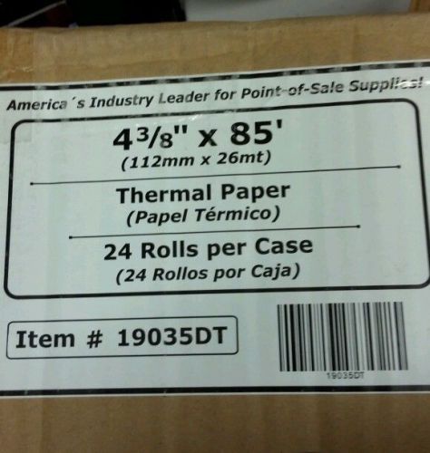 Lot of 24 4 - 3/8 inch Thermal Paper Roll for Medical Printers, P.O.S. receipts