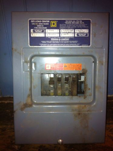Vintage Square D Fuse Box Switch and Fuse Cabinet