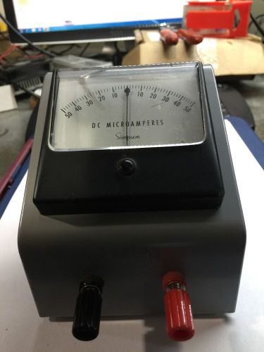 simpson dc microammeter