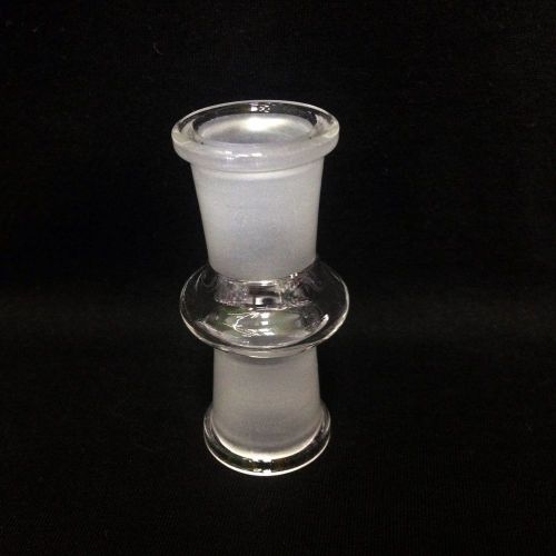 18MM FEMALE/14 MM FEMALE CLEAR GLASS ADAPTER pyrex lab glass