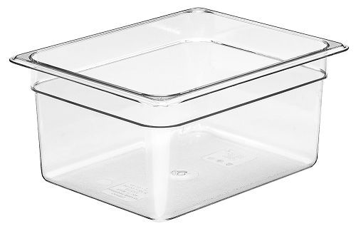 CAMBRO (26CW-135) HOT &amp; COLD FOOD PANS, HALF SIZE 6&#034; DEEP CLEAR