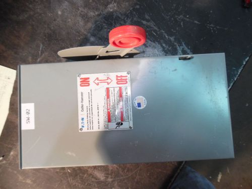 CUTLER HAMMER HEAVY DUTY SAFETY SWITCH, 30 AMP, DH361URK, SN: 271233, USED