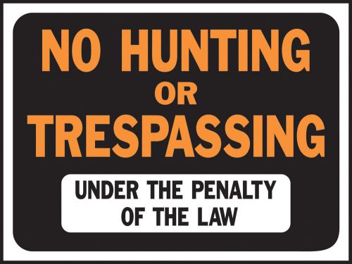Hy-Ko No Hunting or Trespassing Sign Set of 10