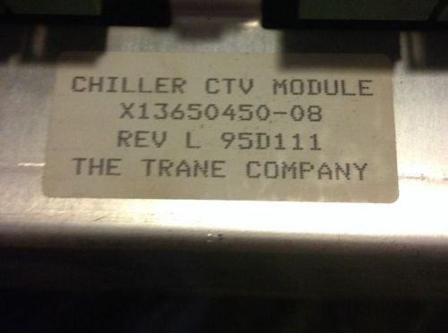 USED Trane X13650450-08 Chiller CTV Module Rev. L 95D111
