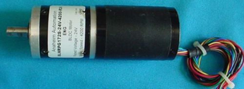 ANAHEIM AUTOMATION BLWRPG172S 24V-4200-R24 ENG BLDC MOTOR RATED SPEED 4200RPM