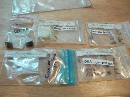 6 Piece Lot Scientific Lab Scale Weights: 100mg, 200mg, 1g, 2g, 2x10g