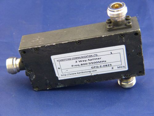 KENBOTONG RF N-TYPE 2 WAY Power Splitter 800-2500MHz GFQ-2-0825 50W 20 dB
