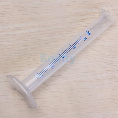 10ml Transparent Plastic Graduated Cylinder Measuring for Lab Laboratory Test