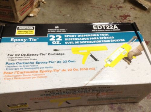 Simpson Epoxy Tie Tool Model EDT22A Strong-Tie Anchor Systems Chalk Gun Yellow