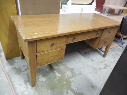 ~OH360~Large Oak Farm Style Desk