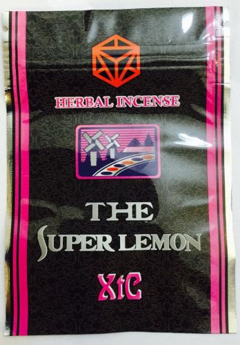 100 Super Lemon Xtg  EMPTY** mylar ziplock bags (good for crafts jewelry)