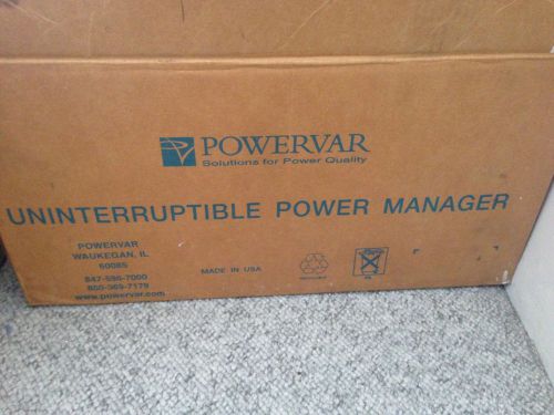 POWERVAR ABCE420-11 / 54042-02R UNINTERRUPTIBLE POWER MANAGER New