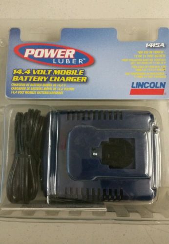 NEW, UNOPENED LINCOLN 14.4 POWER LUBER 1415A MOBILE BATTERY CHARGER 12/24 VOLT