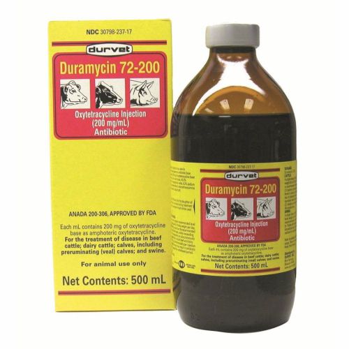 Durvet duramycin 72-200 dairy 500 ml for sale