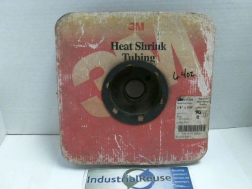 3m fp301 black polyolefin heat shrink tubing 1/8&#034; shrink ratio 2:1  6.4 oz for sale
