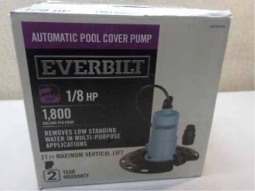 Pool Cover Pump - Everbilt 1/8 HP Model # PC00801G Submersible, Electric