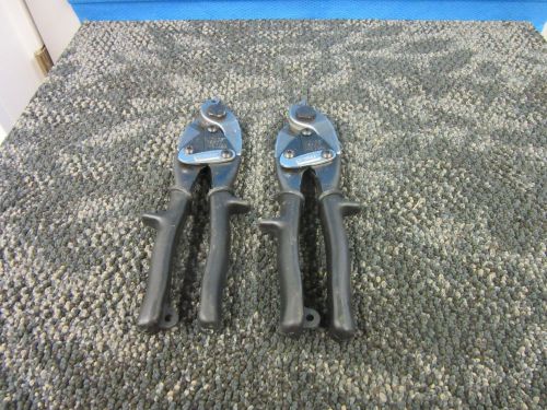 2 MIDWEST SNIPS P 6300 HAND HARD WIRE ROPE CUTTERS CABLE TOOL USED