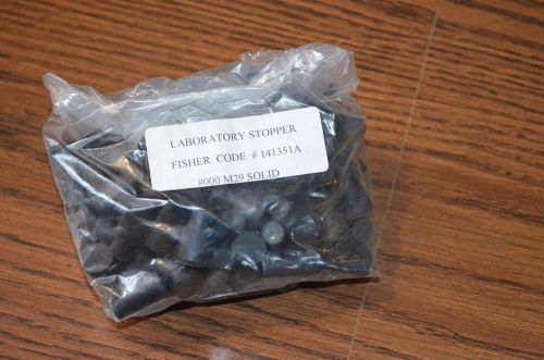 New in Opened Bag QTY 107 Laboratory Solid Rubber Stoppers #141351A #000 M29