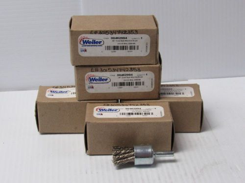 NEW LOT OF 5 WEILER 3/4&#034; KNOT STYLE WIRE END BRUSH 00462994 .014 SS WIRE