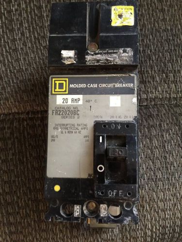 SQUARE D FA22020BC Molded Case Circuit Breaker