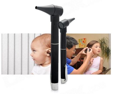 New A Set Pen style Earcare Professional Otoscope ENT Diagnostic w/ 5 Heads