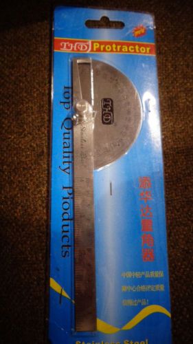 Protractor with Ruler Stainless Steel 4in